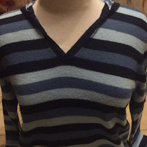 Striped Hoodie Sweater - Picture 3 of 12